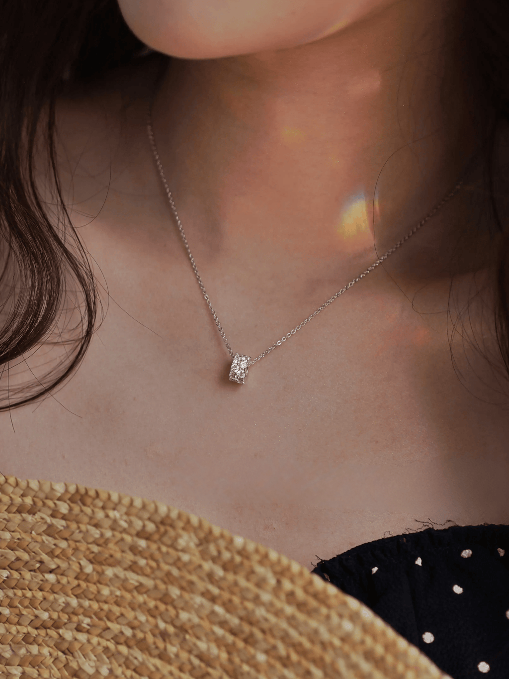 ELLIE Rolling Stones Sterling Silver Necklace - Minimalist Lab