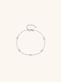 DEVON Diamond Radiance Sterling Silver Bracelet - Minimalist Lab