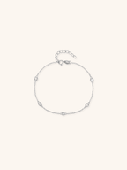 DEVON Diamond Radiance Sterling Silver Bracelet - Minimalist Lab