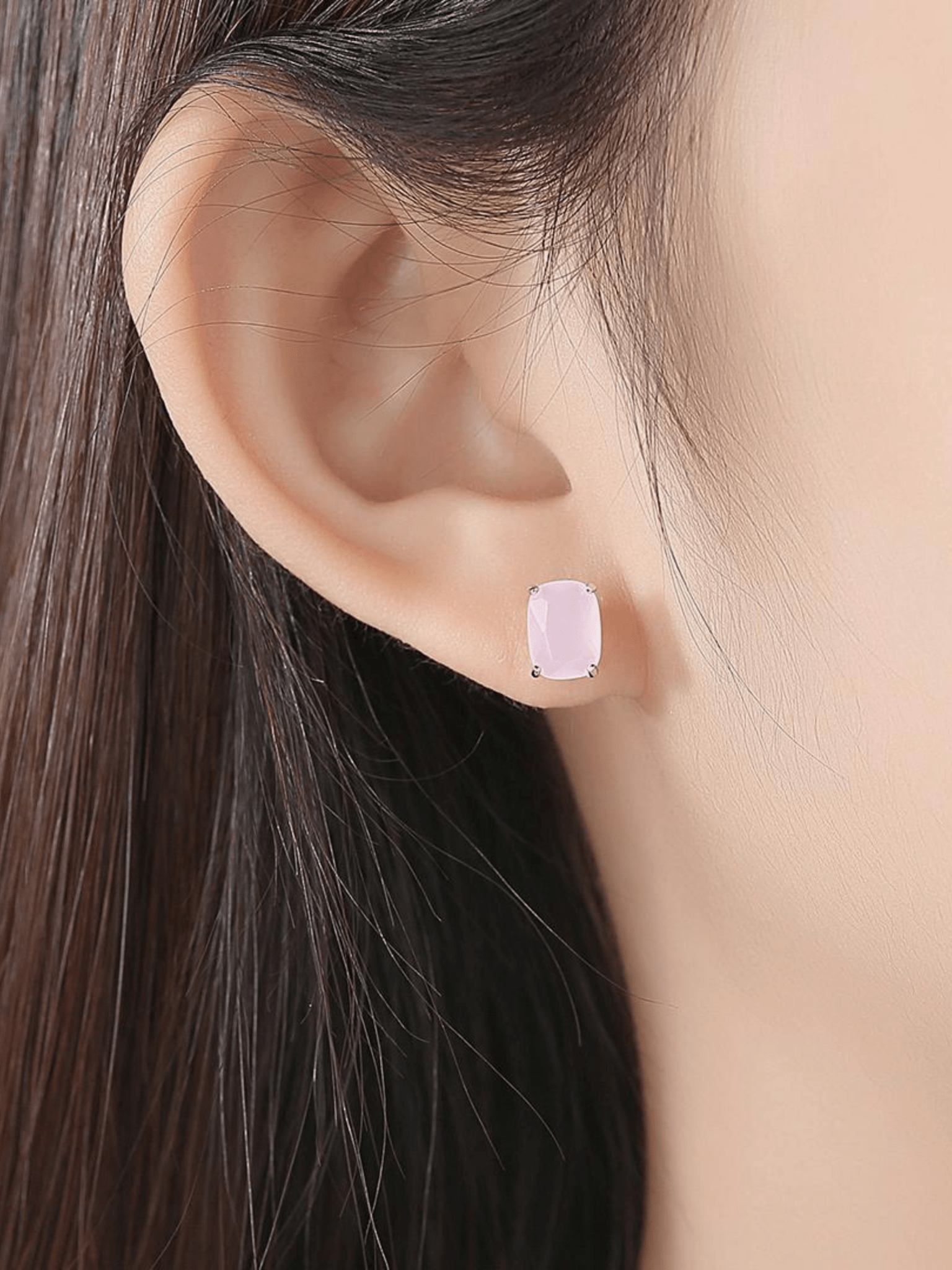 KATE Diamond Sterling Silver Earstuds - Minimalist Lab