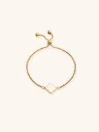Golden Clover Duo Adjustable Bracelet - Minimalist Lab