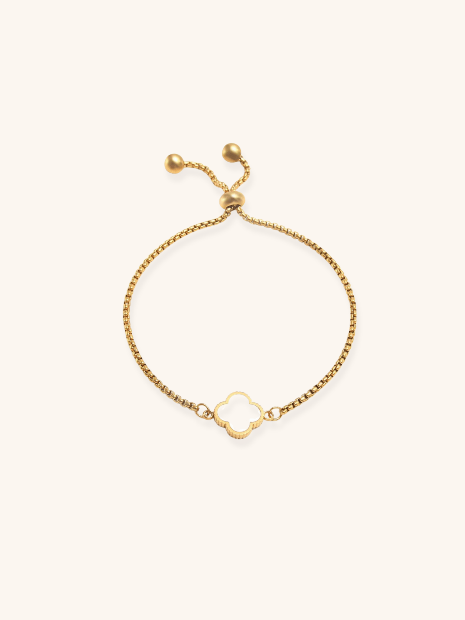 Golden Clover Duo Adjustable Bracelet - Minimalist Lab