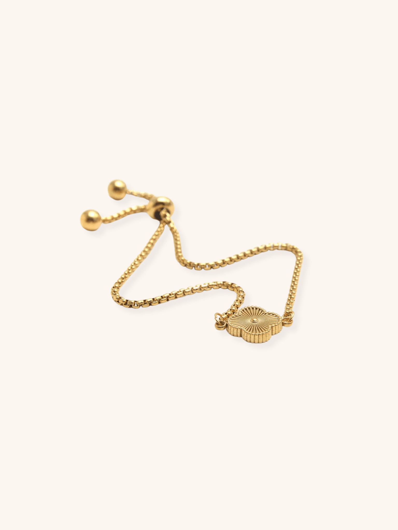 Golden Clover Duo Adjustable Bracelet - Minimalist Lab