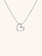 Hollow Heart Snake Chain Necklace - Minimalist Lab