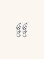 Curb Chain Stud Earrings - Minimalist Lab