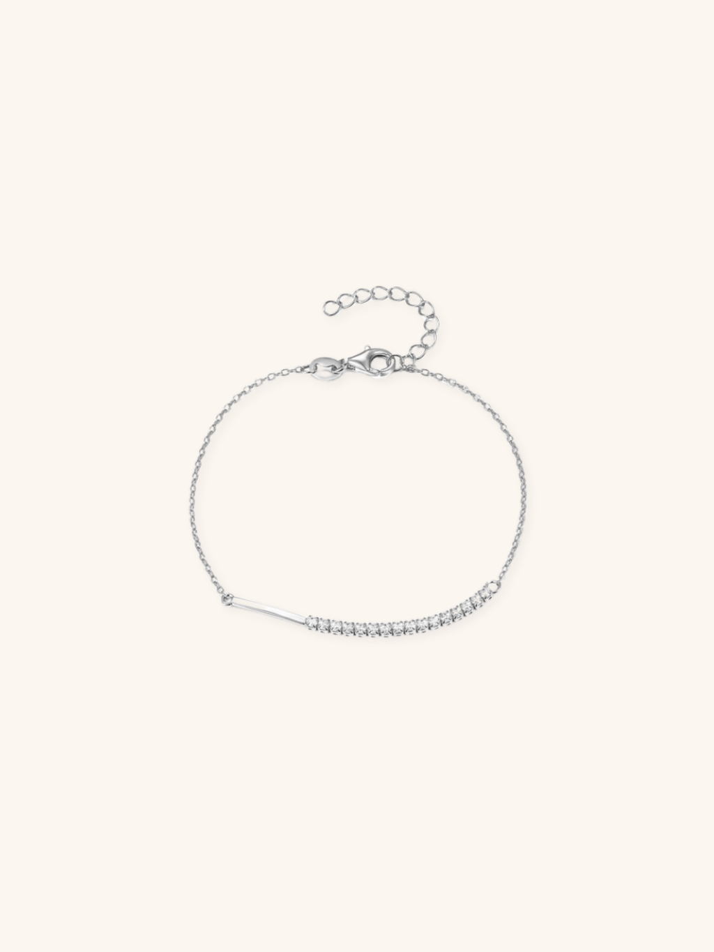 CLAUDE Cable Sterling Silver Tennis Bracelet - Minimalist Lab