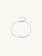 CLAUDE Cable Sterling Silver Tennis Bracelet - Minimalist Lab