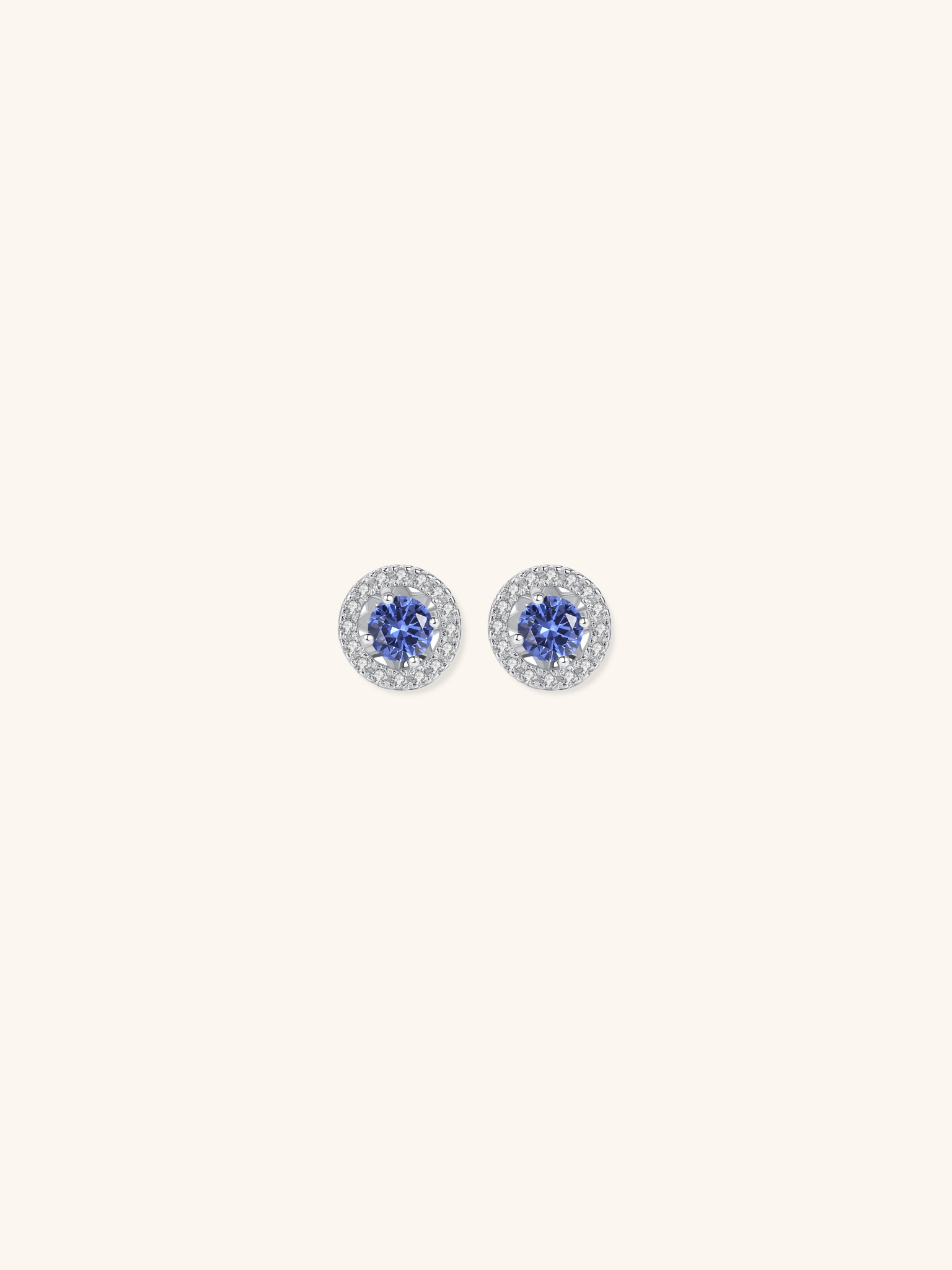 SHERYL Pavé Diamond Sterling Silver Earstuds - Minimalist Lab