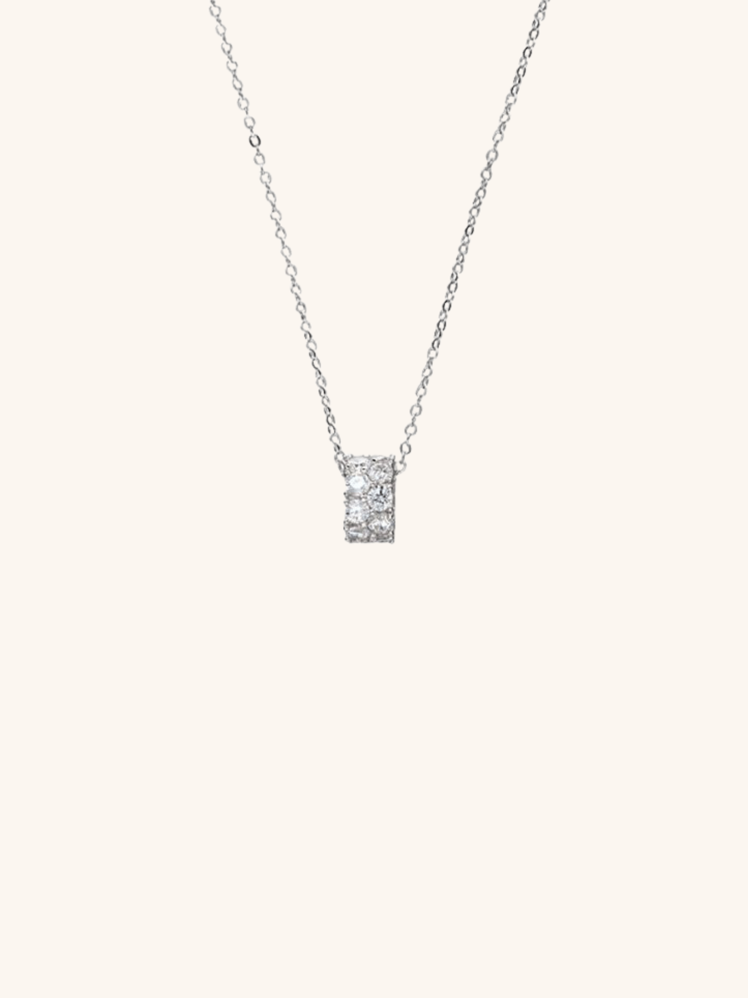 ELLIE Rolling Stones Sterling Silver Necklace - Minimalist Lab