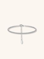 SERENA Full Tennis Sterling Silver Bracelet - Minimalist Lab