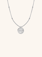 ARIANNA Dancing Diamond Sterling Silver Necklace - Minimalist Lab