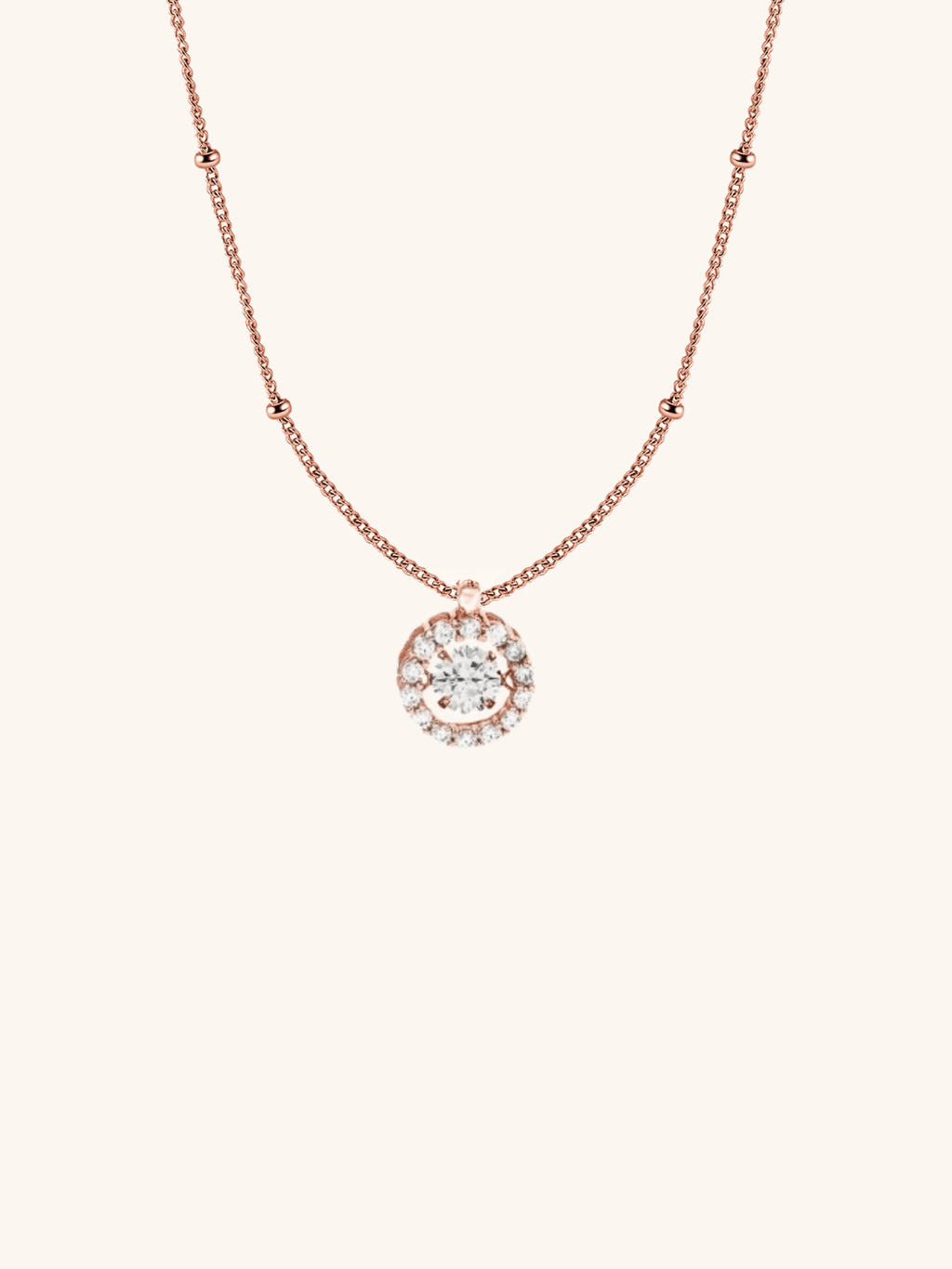 ARIANNA Dancing Diamond Sterling Silver Necklace - Minimalist Lab