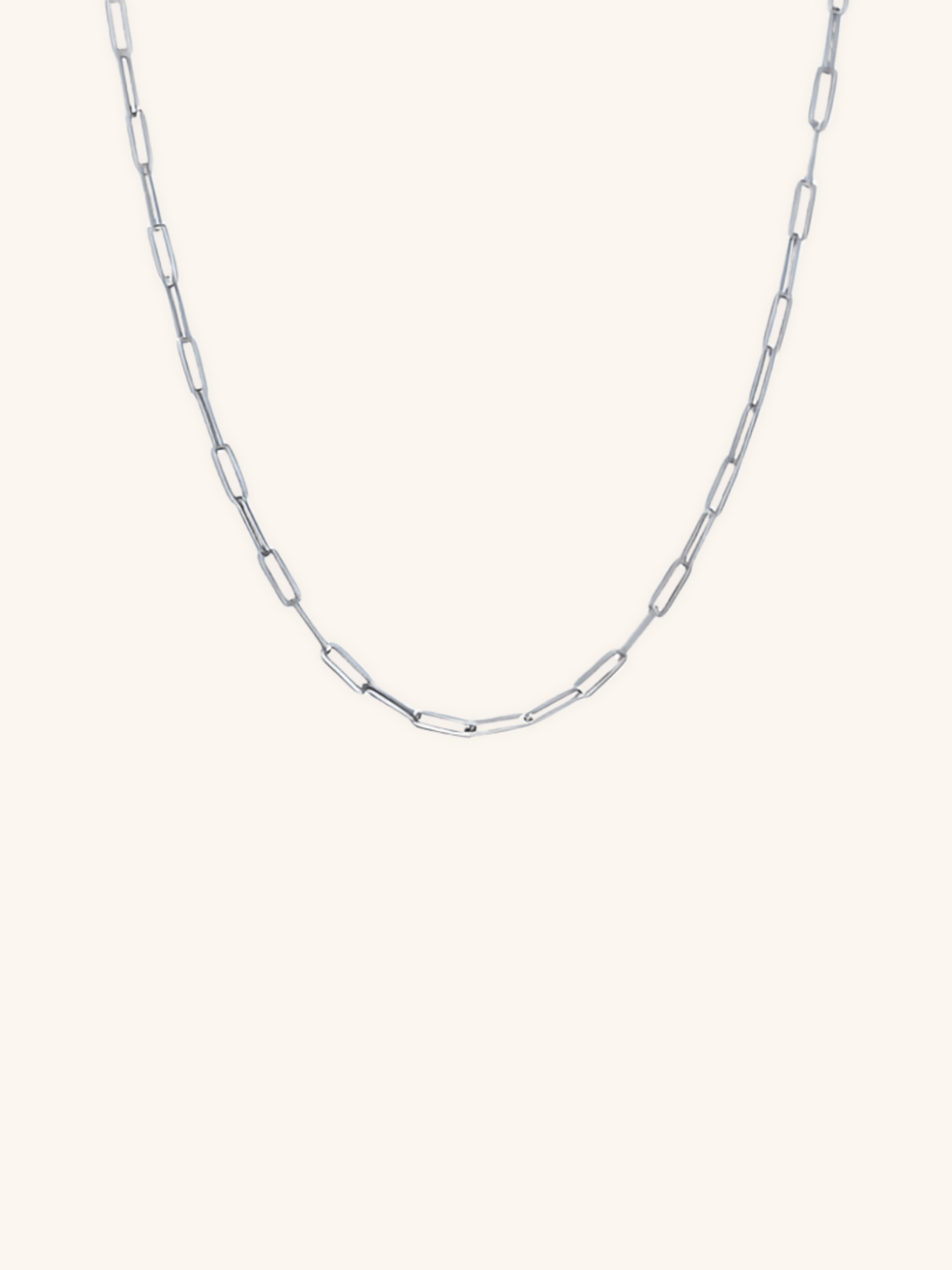 Paperclip Chain Essential Necklace - Minimalist Lab