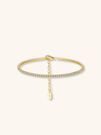 SERENA Full Tennis Sterling Silver Bracelet - Minimalist Lab