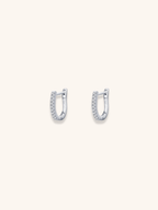 AVERY U - Shaped Sterling Silver Ear Hoops - Minimalist Lab