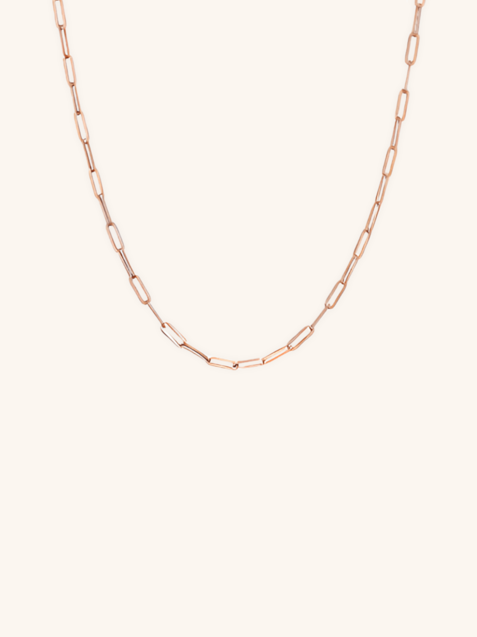 Paperclip Chain Essential Necklace - Minimalist Lab