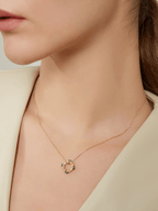 THEO Malachite Ring Pendant Sterling Silver Necklace - Minimalist Lab