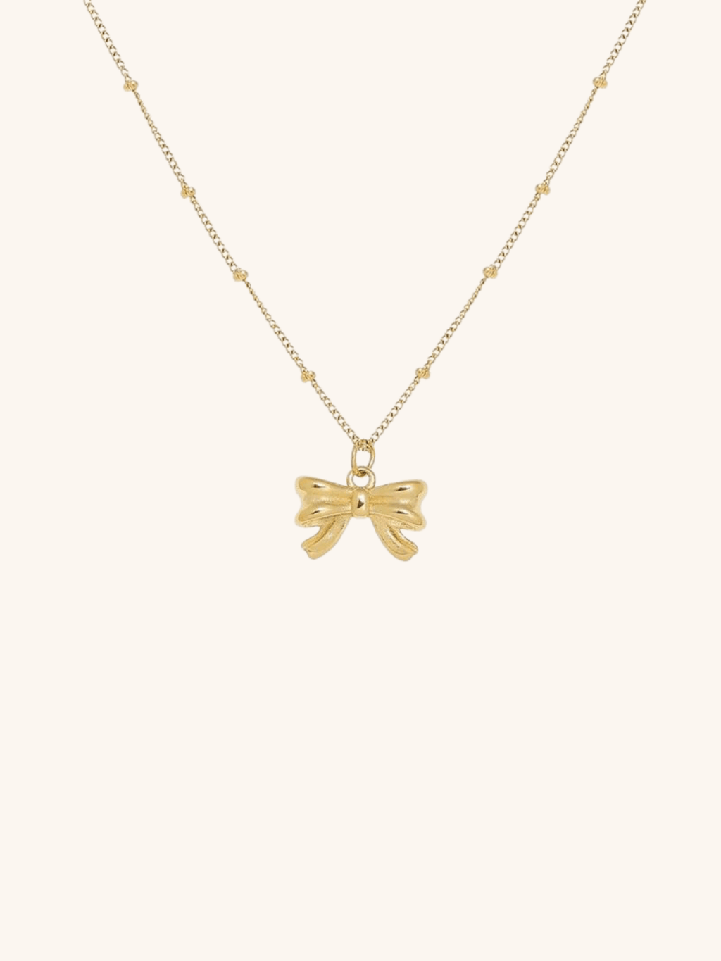 Ribbon Beaded Chain Anklet - Minimalist Lab