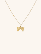 Ribbon Beaded Chain Anklet - Minimalist Lab