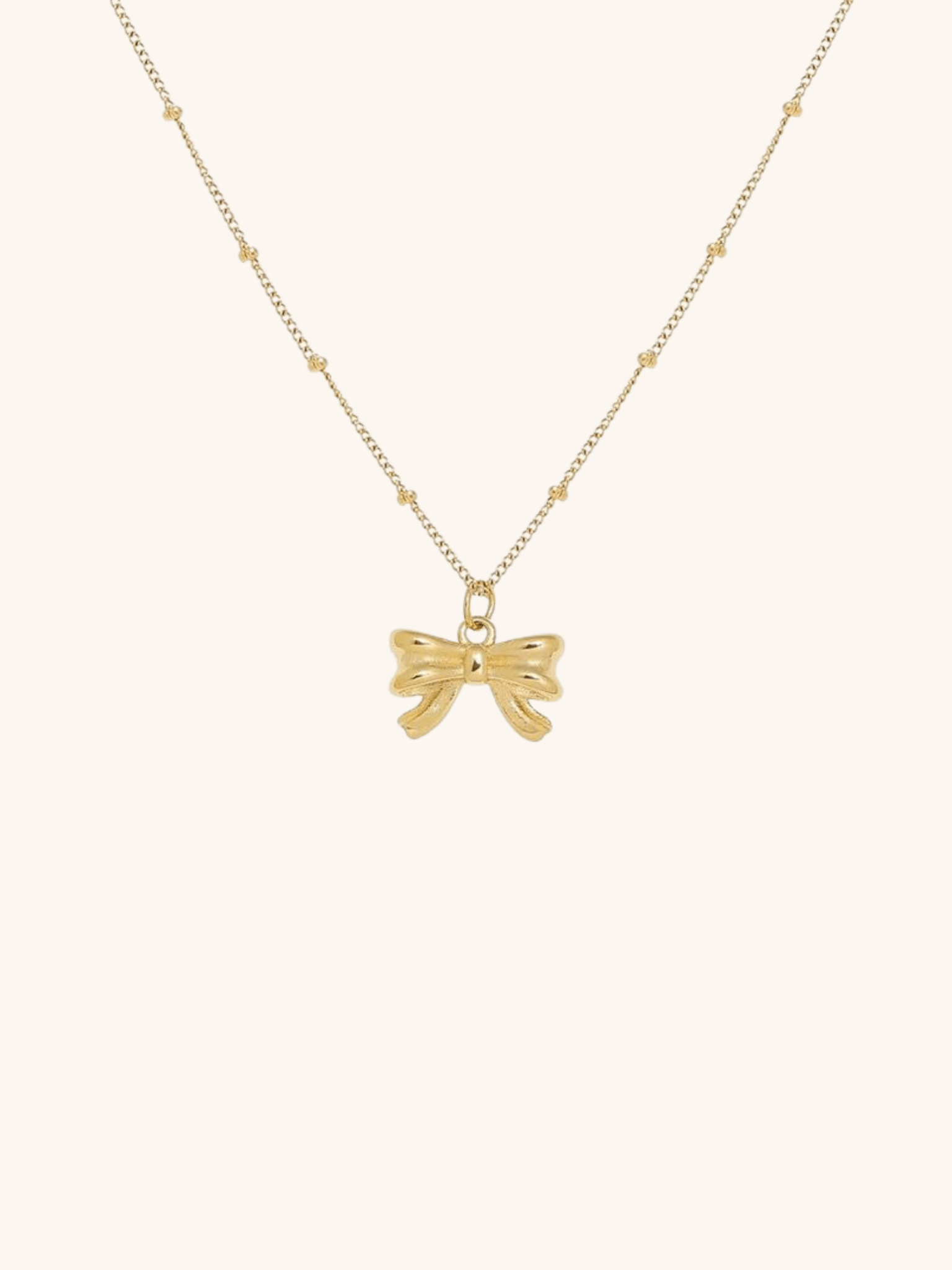 Ribbon Beaded Chain Anklet - Minimalist Lab