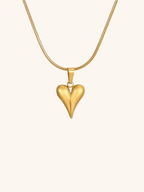 Heart Snake Chain Necklace - Minimalist Lab