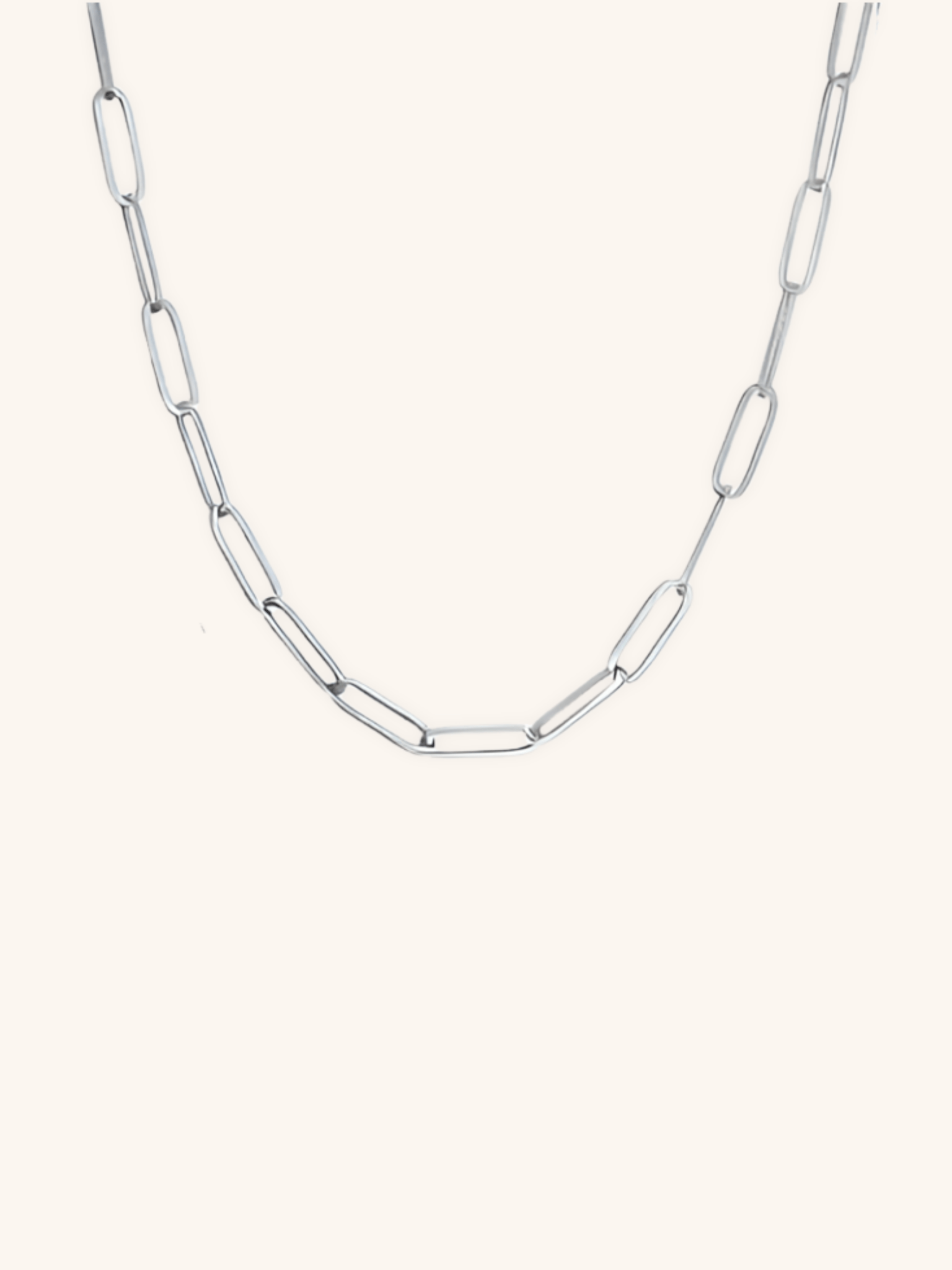 Paperclip Chain Essential Necklace - Minimalist Lab