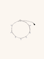BLISS Dangling Diamonds Sterling Silver Bracelet - Minimalist Lab