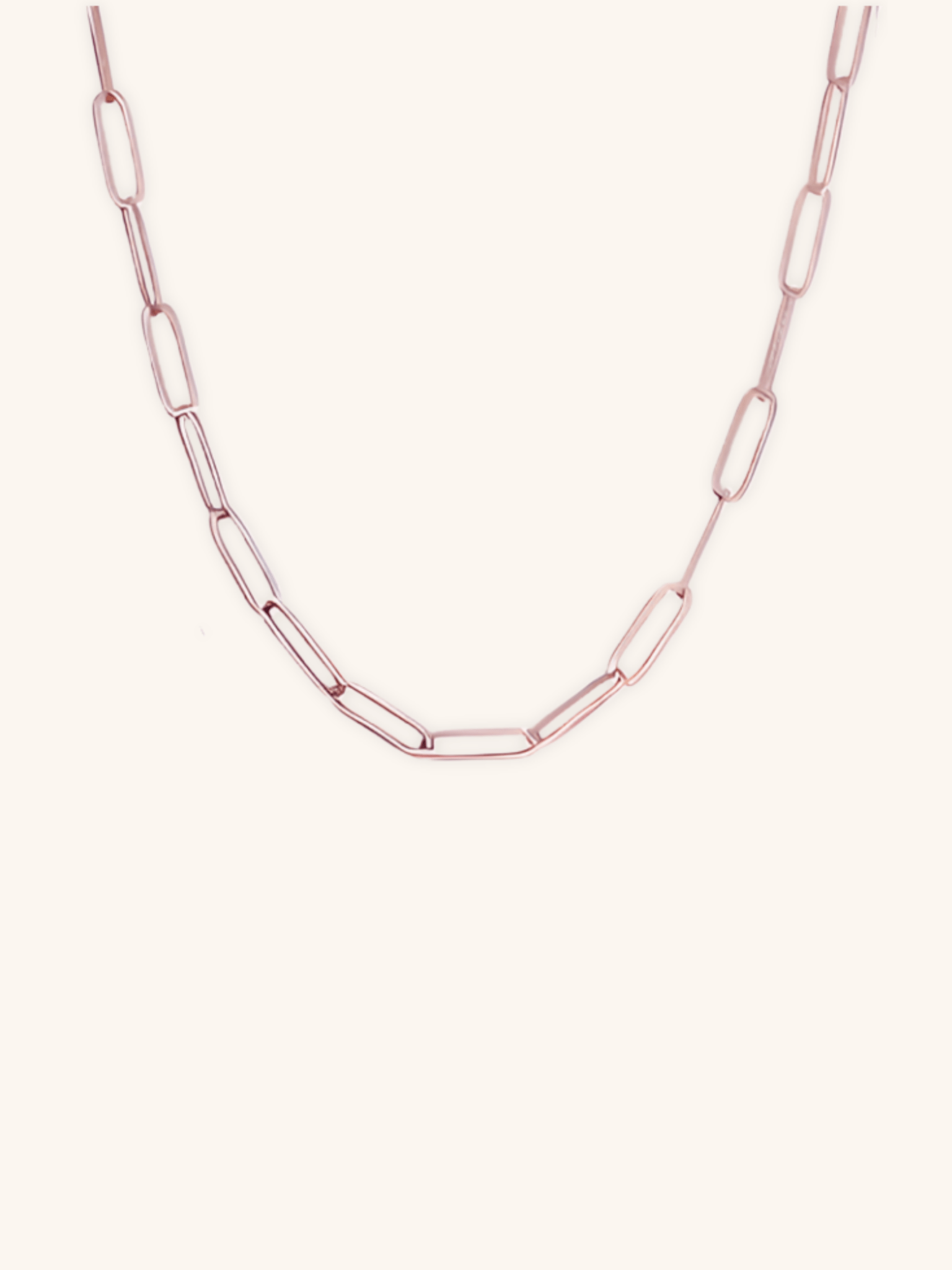 Paperclip Chain Essential Necklace - Minimalist Lab