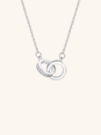 FINLEY Interlocked Diamonds Sterling Silver Necklace - Minimalist Lab