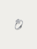 Brilliant Marie CZ Heart Adjustable Ring