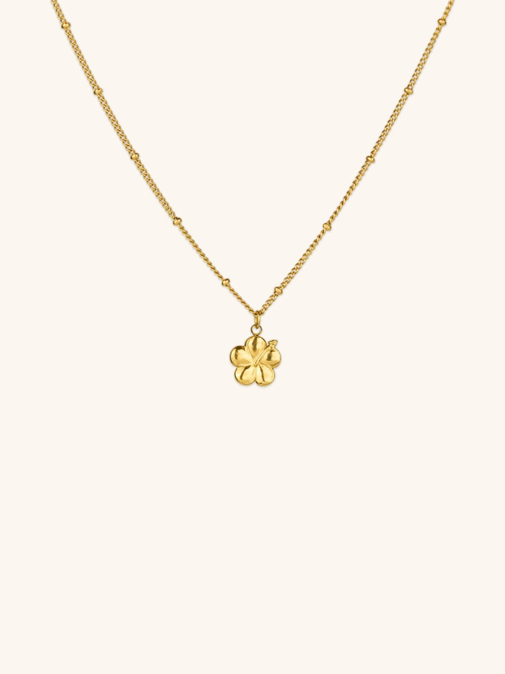 MNML x Zee Avi Hibiscus Flower Beaded Necklace - Minimalist Lab