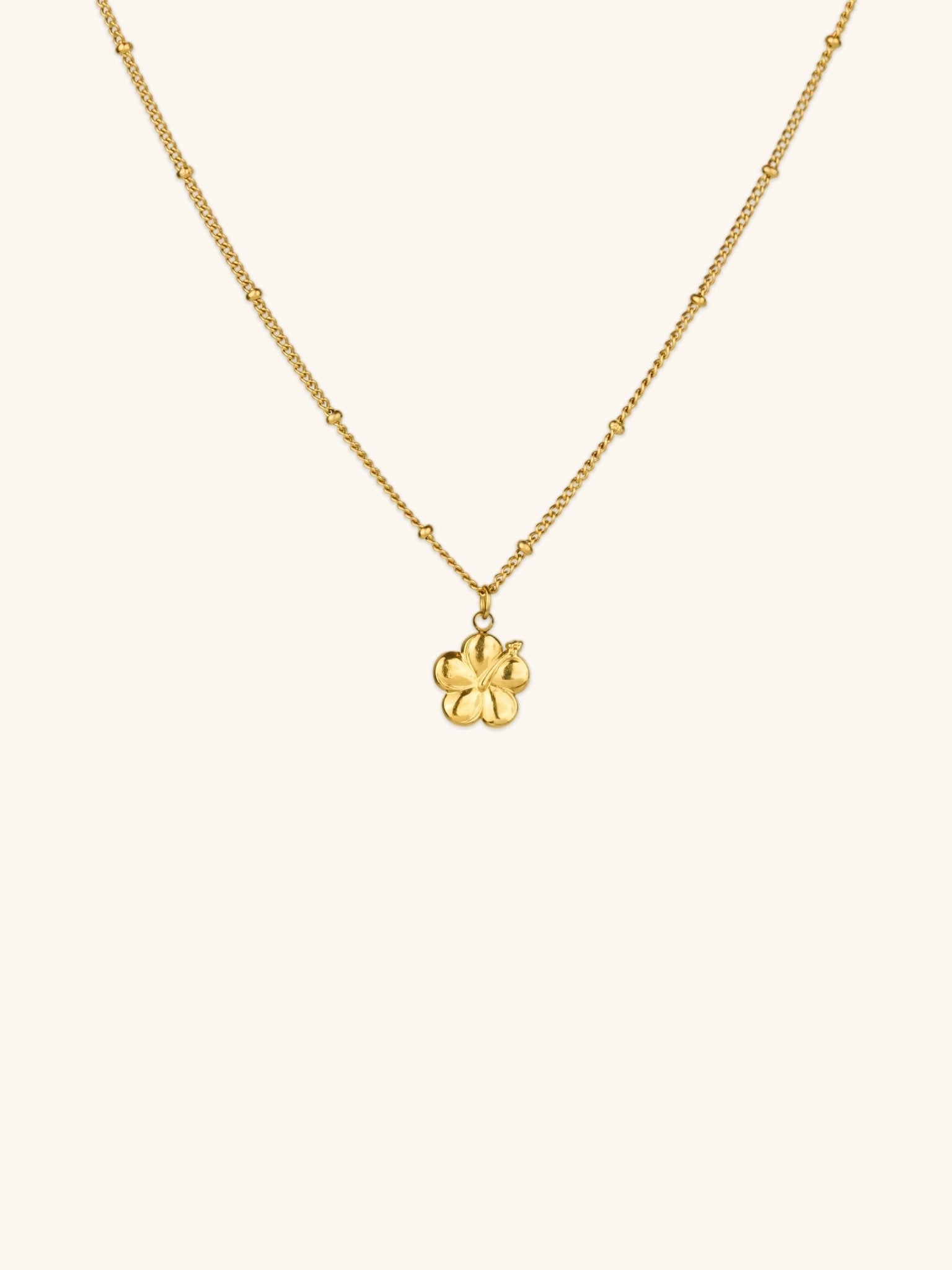 MNML x Zee Avi Hibiscus Flower Beaded Necklace - Minimalist Lab