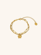 MNML x Zee Avi Hibiscus Flower Layered Bracelet - Minimalist Lab