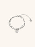 MNML x Zee Avi Hibiscus Flower Layered Bracelet - Minimalist Lab