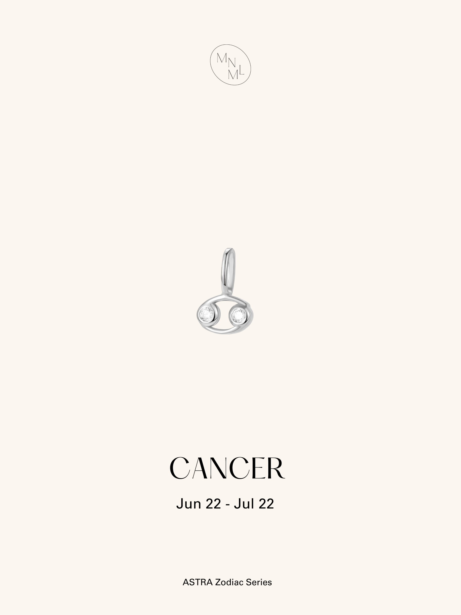 ASTRA Zodiac Sterling Silver Pendant - Minimalist Lab