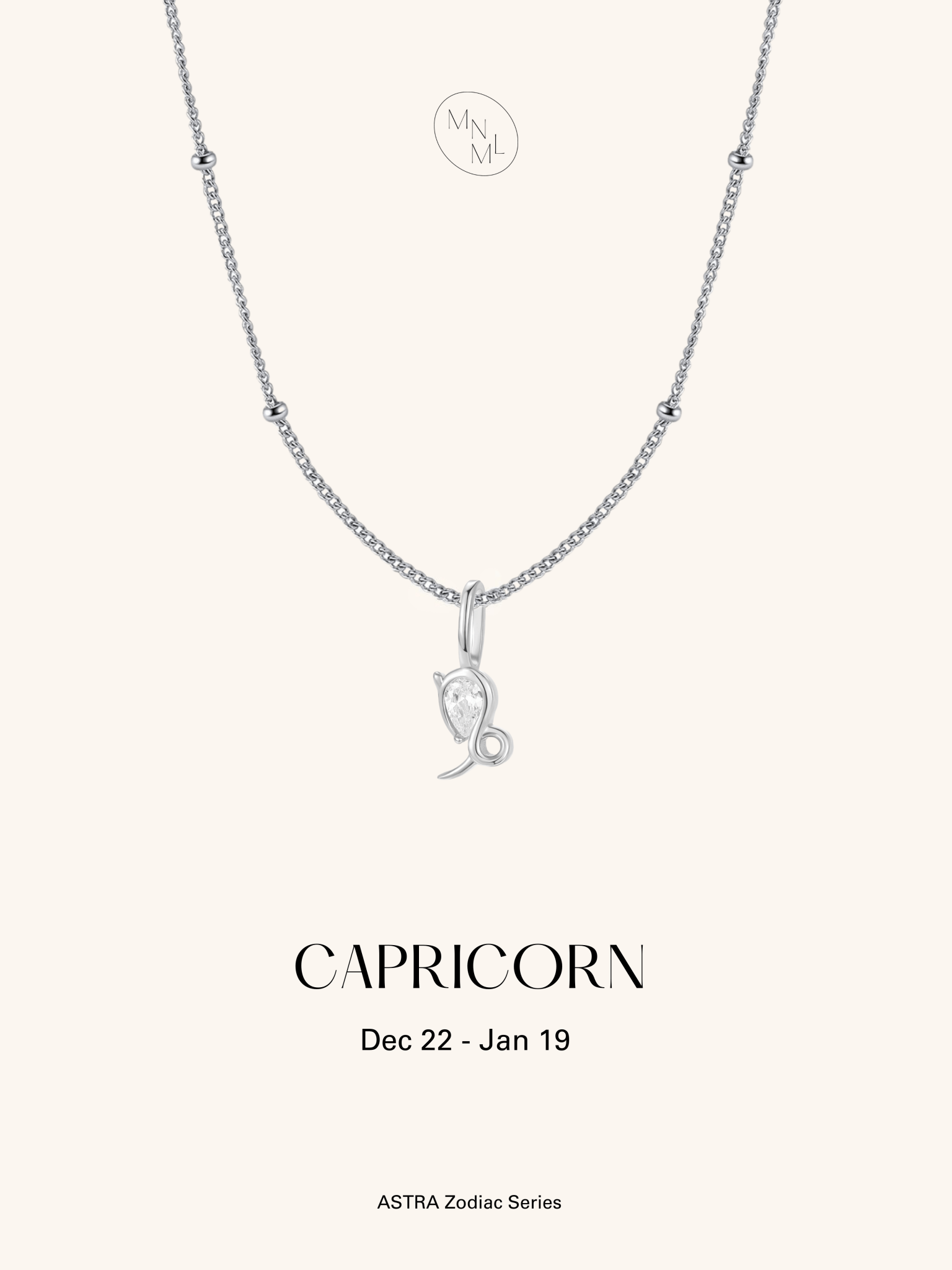 ASTRA Zodiac Sterling Silver Necklace - Minimalist Lab
