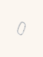 CARRÉE Minimalist Square Diamond Sterling Silver Ring - Minimalist Lab