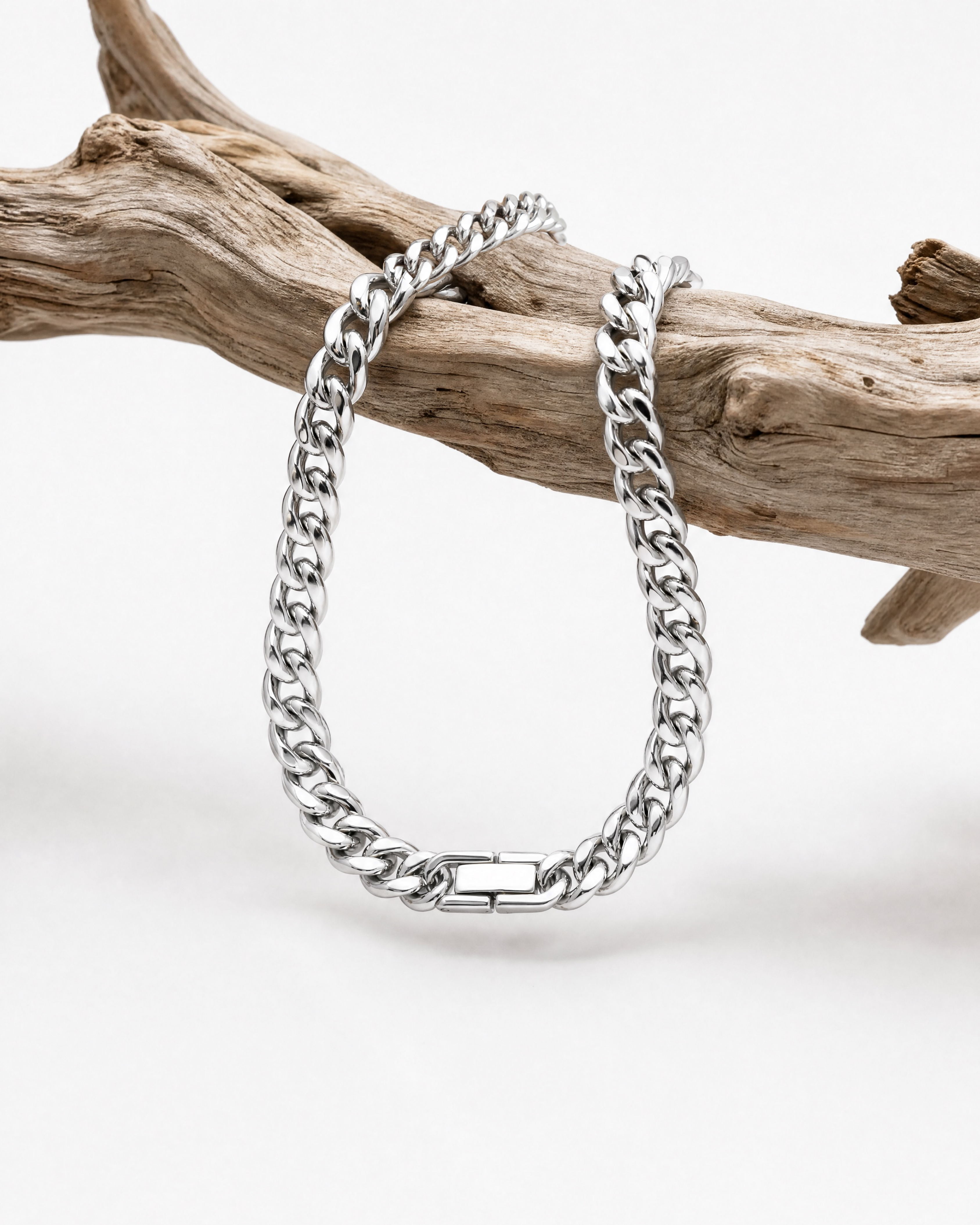 Carter Fold-Over Cuban Chain Bracelet