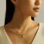 Horizons Knot Pearl Necklace - Minimalist Lab