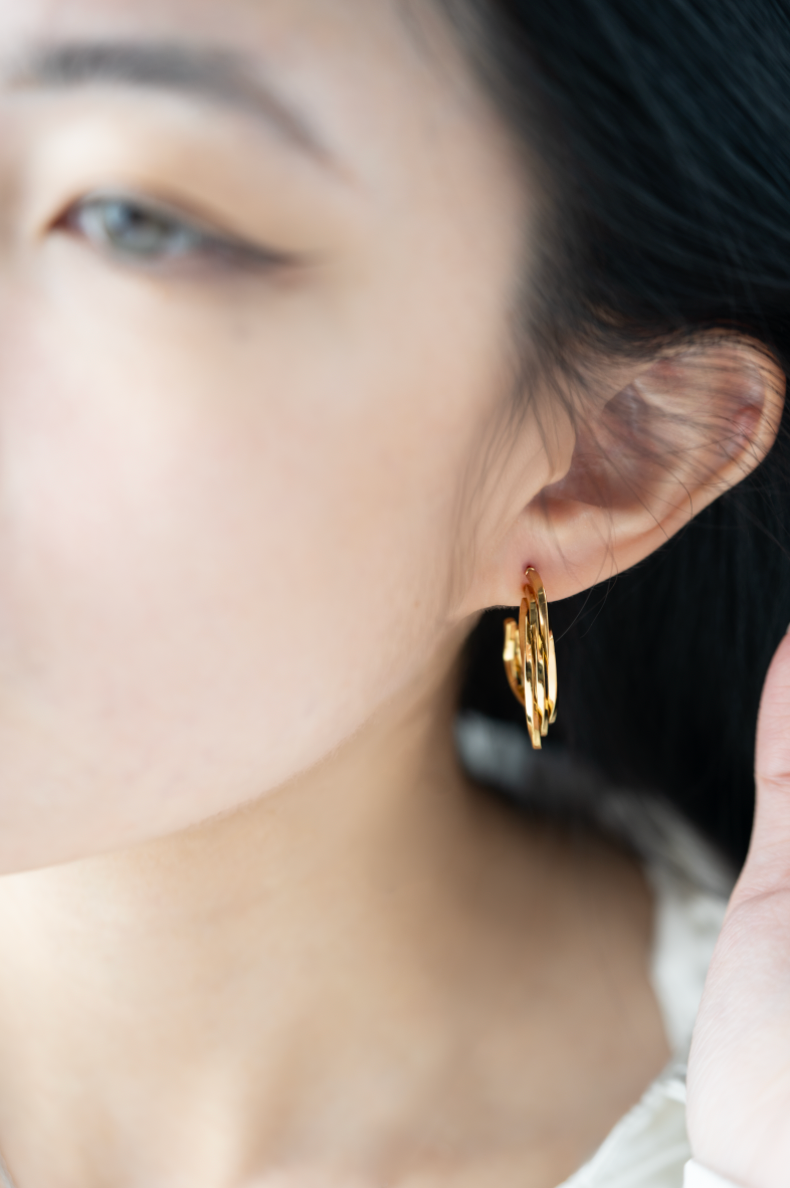 sculptural hoop earrings malaysia