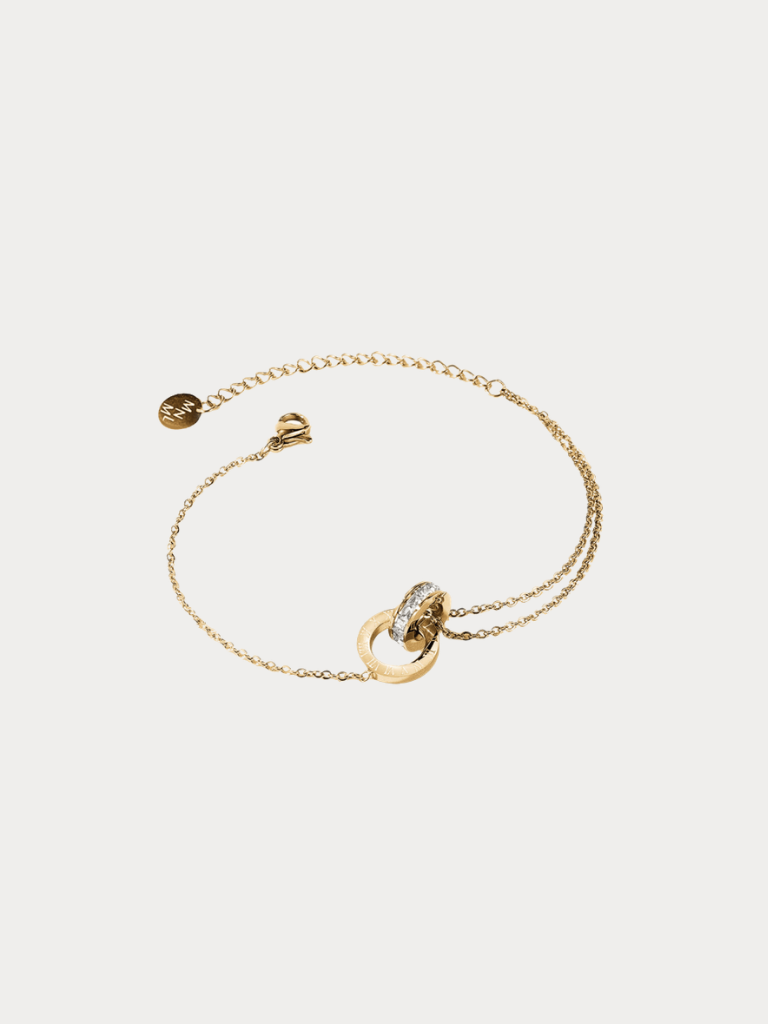 Classic Roman Numerals Diamond Band Bracelet