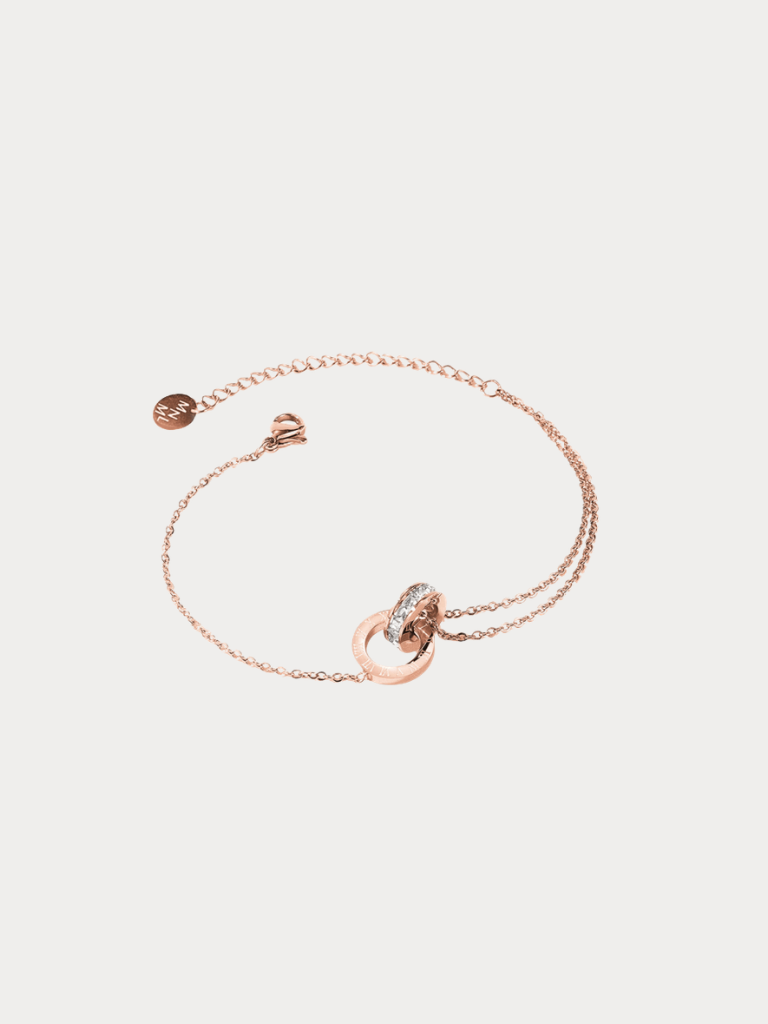 Classic Roman Numerals Diamond Band Bracelet
