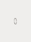Cleo Chain Link Ring in silver titanium, studio hero shot