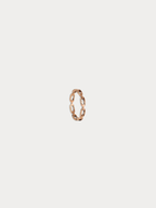 Cleo Chain Link Ring in rose gold titanium, studio hero shot
