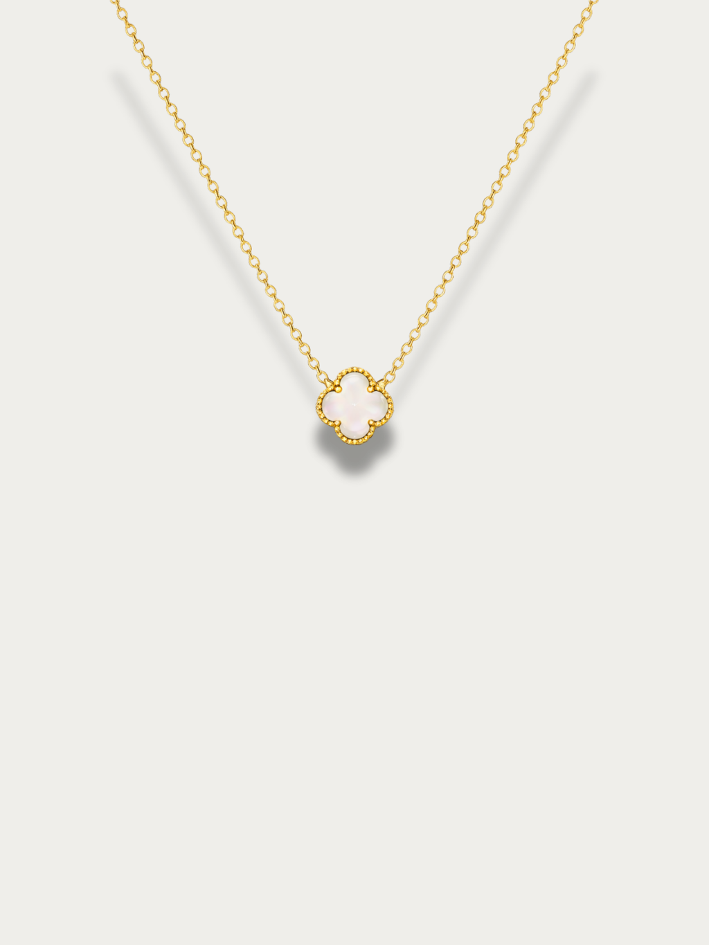 Clover Duo Cable Chain Necklace