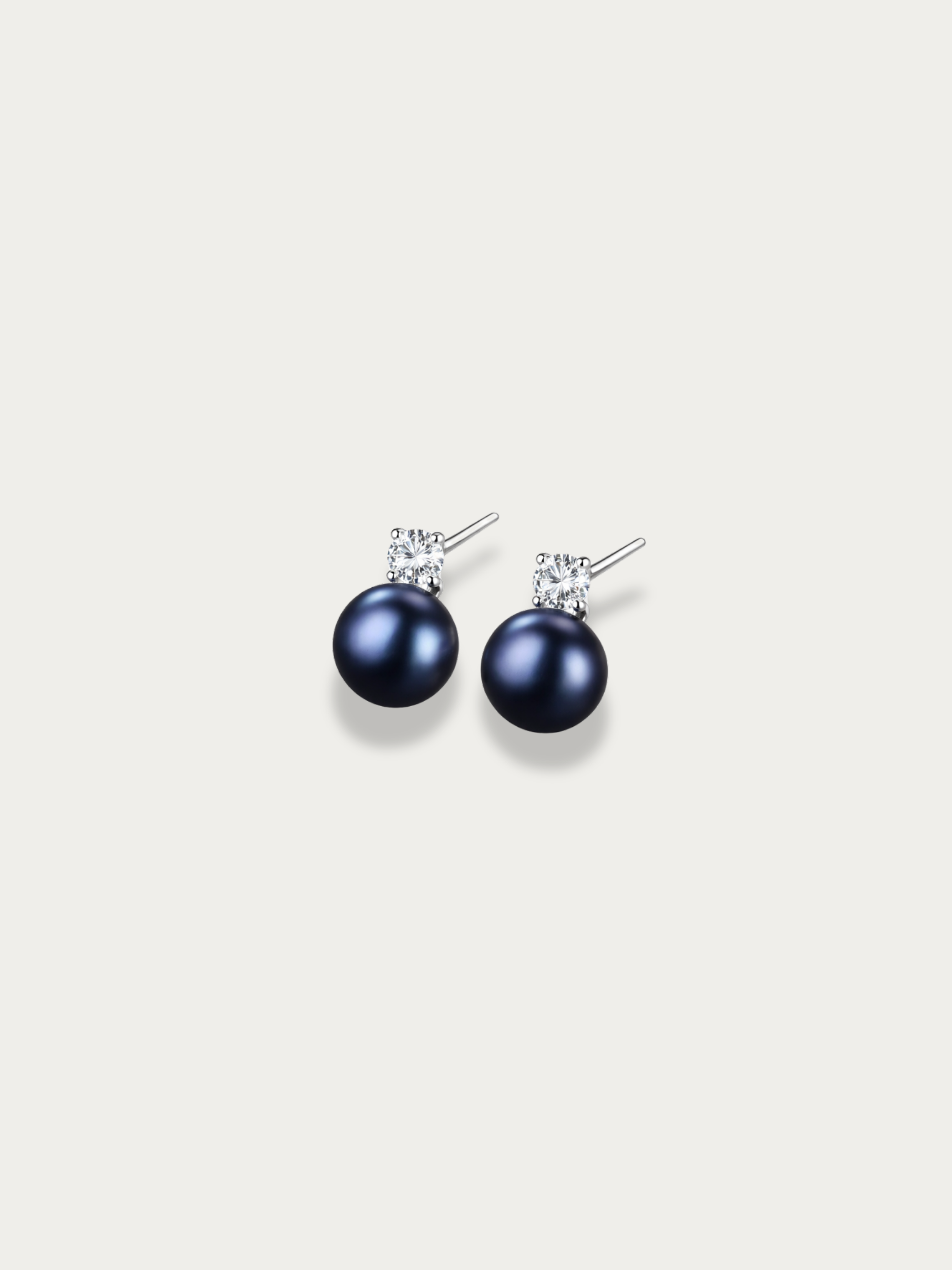 Colette Blue Pearl Stud Earrings