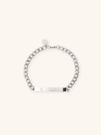 Curb Chain Engravable Plate Bracelet - Minimalist Lab