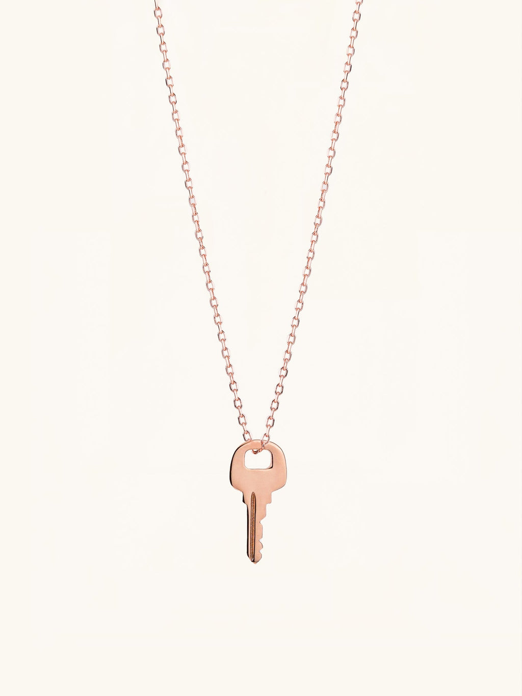DAVIS Midi Key Sterling Silver Necklace - Minimalist Lab