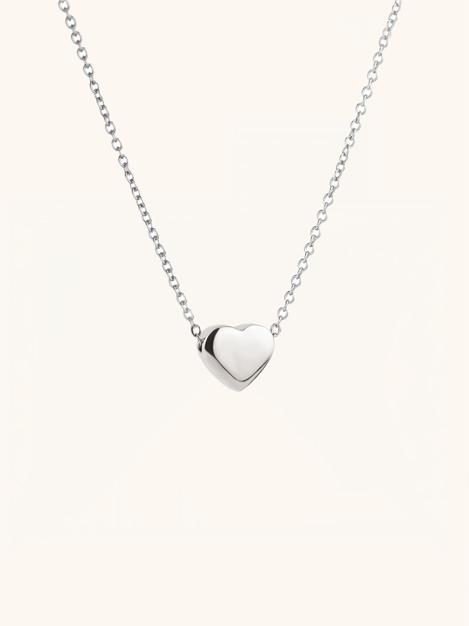 Elliot Heart Pendant Engravable Necklace - Minimalist Lab