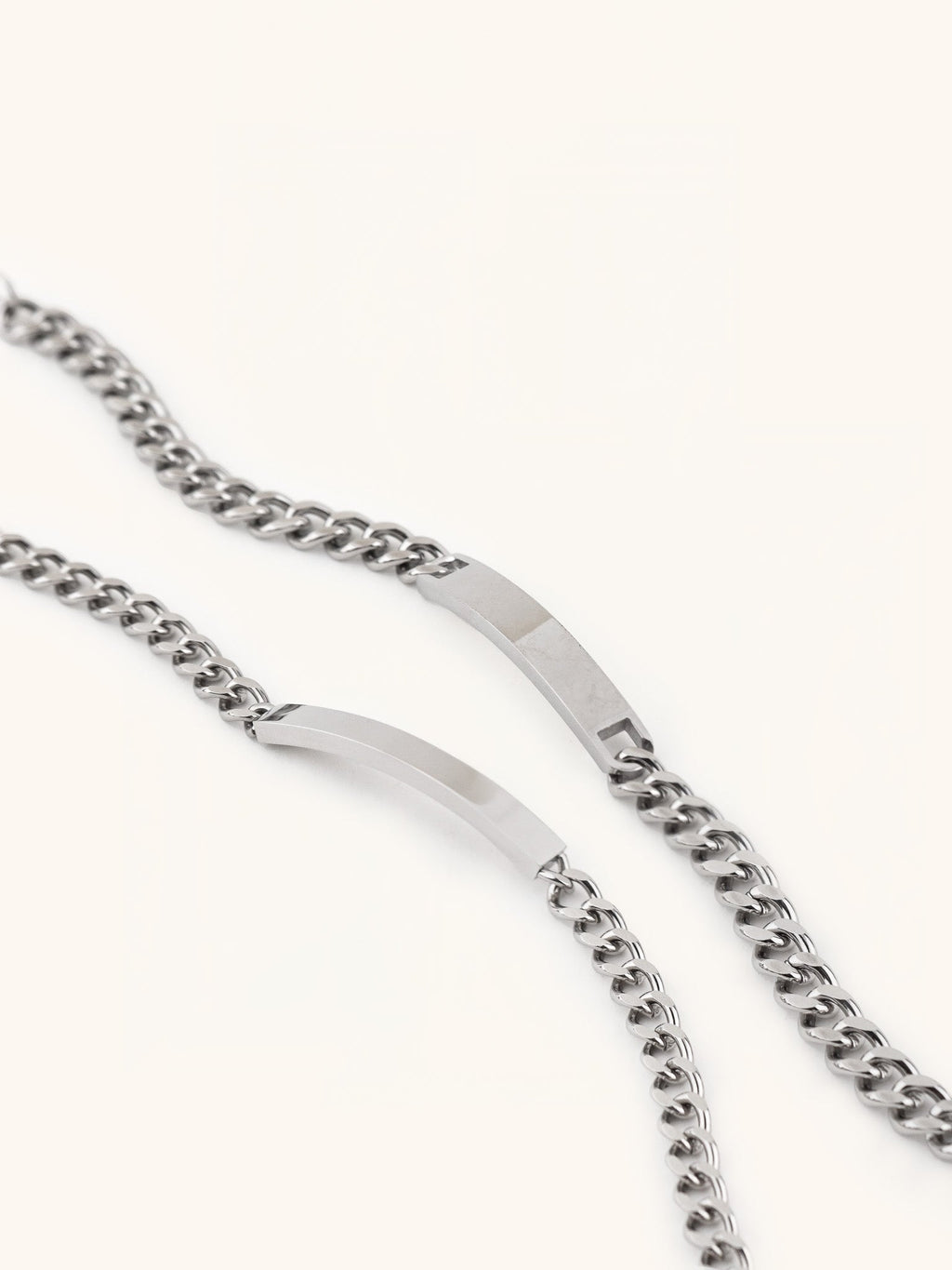 Curb Chain Engravable Plate Bracelet - Minimalist Lab